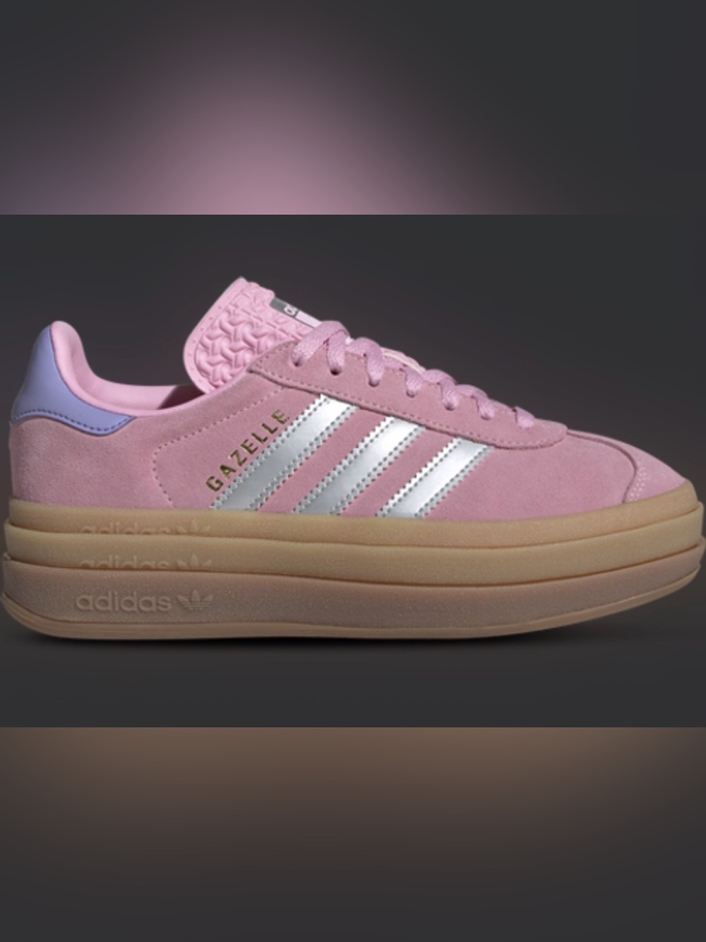 adidas Gazelle Bold Pink & White Sneakers